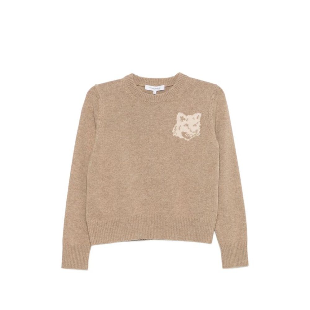 Maison Kitsuné Neutrals Knitwear - Jumpers Women